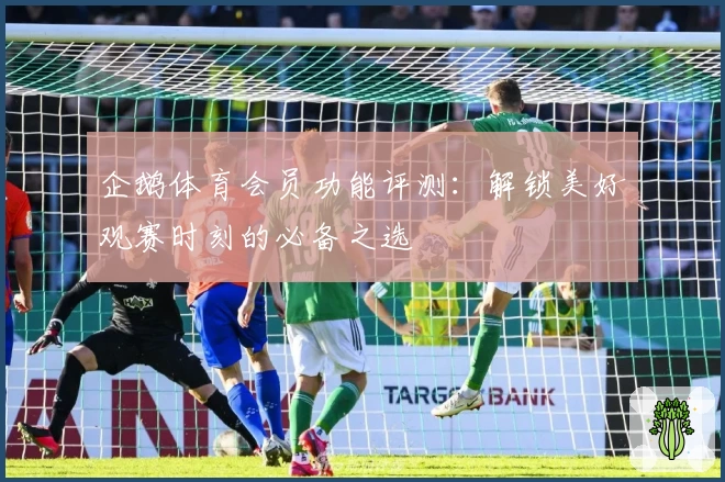 企鹅体育会员功能评测：解锁美好观赛时刻的必备之选